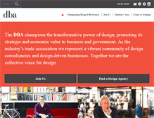 Tablet Screenshot of dba.org.uk